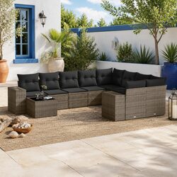 Flexible 10-Piece Garden Sofa Set Ideal for Your Outdoor Space