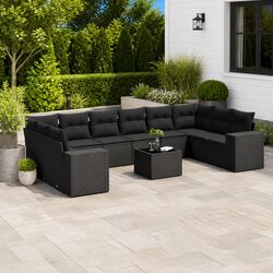 Versatile 11 Piece Garden Sofa Set with Cushions