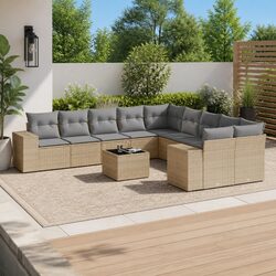 Practical 11-Piece Sofa Set for Outdoor Gatherings