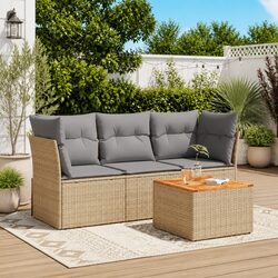 Ideal Outdoor Seating: 4-Piece Sofa Set for Any Space