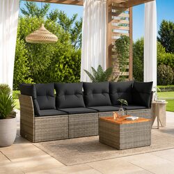 5 Piece Modular Garden Sofa Set Perfect for Relaxation