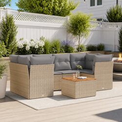 Practical 7 Piece Garden Sofa Set for Any Outdoor Space