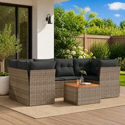 Practical 7 Piece Garden Sofa Set Ideal for Outdoor Living