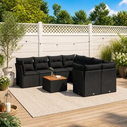 Practical 9 Piece Outdoor Sofa Set for Cozy Gatherings