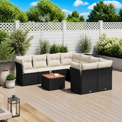 Ideal for Family Gatherings: 9-Piece Garden Sofa Set