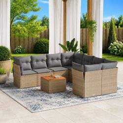 Ideal 9 Piece Sofa Set for Outdoor Gatherings
