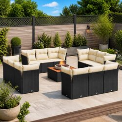 Practical 13 Piece Garden Sofa Set for All Occasions