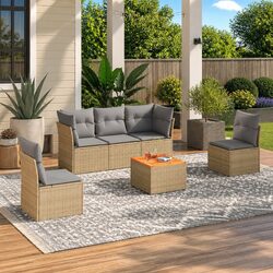 6 Piece Garden Sofa Set for Your Outdoor Living