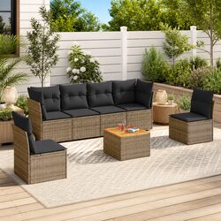 Practical 7 Piece Garden Sofa Set for Everyday Use