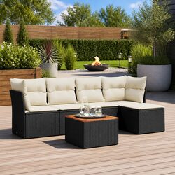 Practical 6 Piece Garden Sofa Set for Any Outdoor Space