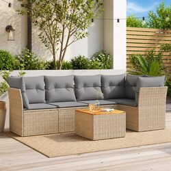 Practical 6-Piece Garden Sofa Set for Outdoor Living