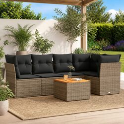 Practical 6 Piece Garden Sofa Set for Your Outdoor Living