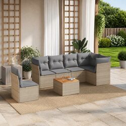 Practical 7 Piece Garden Sofa Set for Outdoor Living