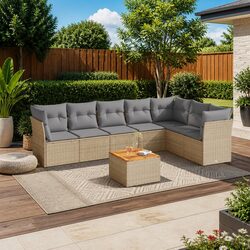 8-Piece Garden Sofa Set with Storage