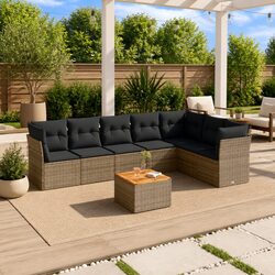 Ideal Outdoor Furniture: 8-Piece Modular Sofa Set