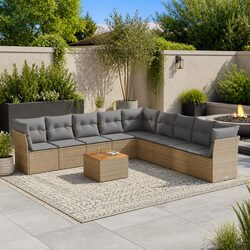 Ideal 10-Piece Sofa Set for Your Outdoor Gatherings