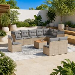 11-Piece Outdoor Sofa Set for Versatile Patio Arrangements