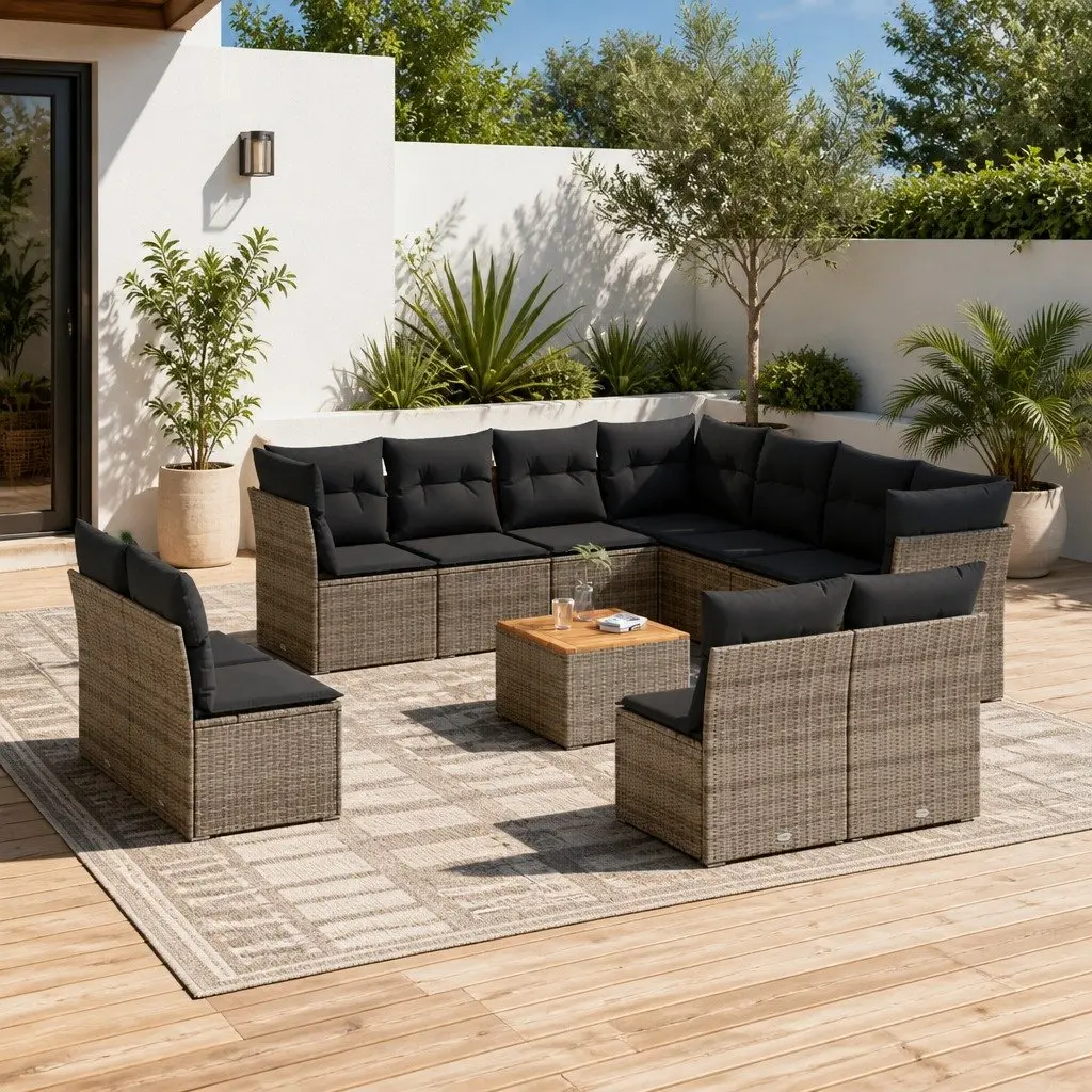 12 Piece Outdoor Sofa Set for Home Use