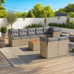 Modular 9-Piece Outdoor Sofa Set for Comfort and Style
