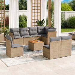 Practical 9 Piece Sofa Set for Your Outdoor Living Space