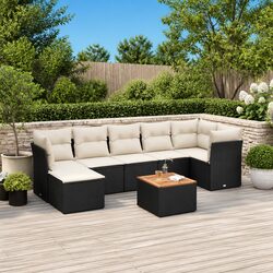 Practical 8 Piece Outdoor Garden Sofa Set with Storage
