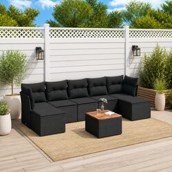 Perfect for Patio Relaxation: 8-Piece Garden Sofa Set