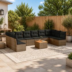 Versatile 11-Piece Garden Sofa Set for Outdoor Use