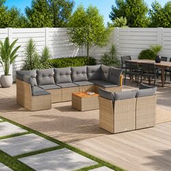 Versatile 10 Piece Garden Sofa Set for Every Outdoor Setting