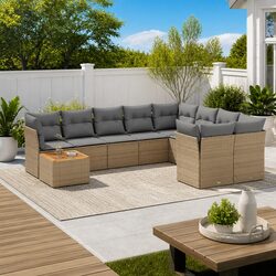 10-Piece Outdoor Sofa Set Ideal for Patios and Backyards