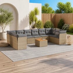 Versatile 11-Piece Garden Sofa Set for Relaxation