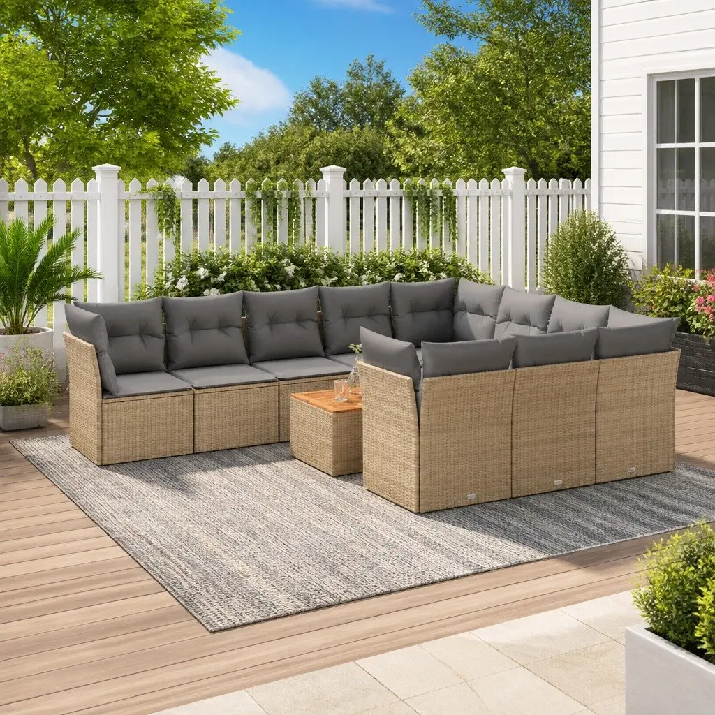 11-Piece Garden Sofa Set for Outdoor Use