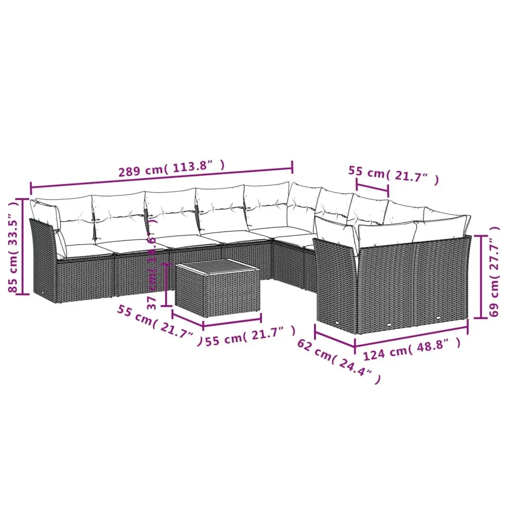 11-Piece Garden Set for Relaxing Outdoors