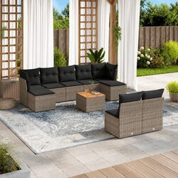 Practical 10 Piece Garden Sofa Set for Your Outdoor Space