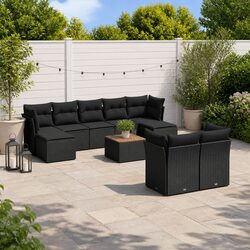 Practical 10-Piece Garden Sofa Set for Everyday Use