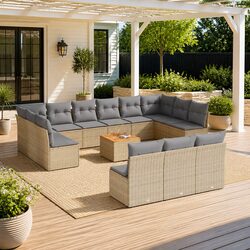 14-Piece Modular Garden Sofa Set for Outdoor Relaxation