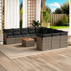 Perfect for Your Patio: 12 Piece Grey Garden Sofa Set