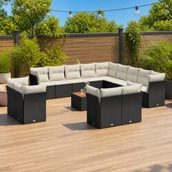 Practical 14-Piece Garden Sofa Set for Any Outdoor Space