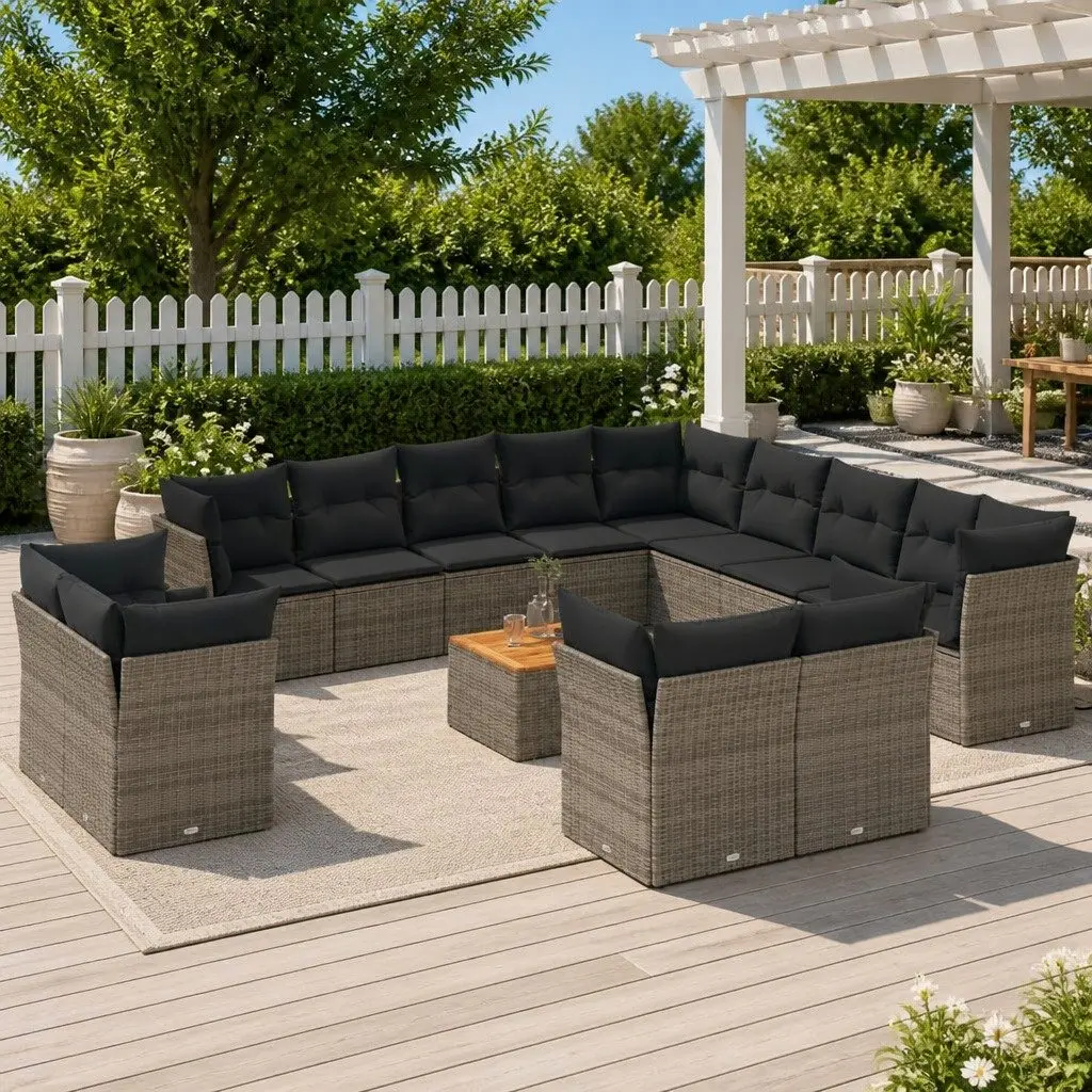 14-Piece Garden Sofa Set for Outdoor Use