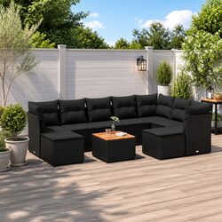Practical 10 Piece Outdoor Sofa Set with Storage Bags
