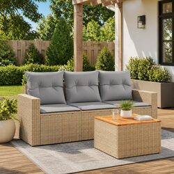 Versatile 4 Piece Garden Sofa Set for Your Outdoor Space
