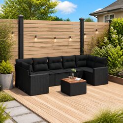 Practical 8 Piece Garden Sofa Set for Your Outdoor Area