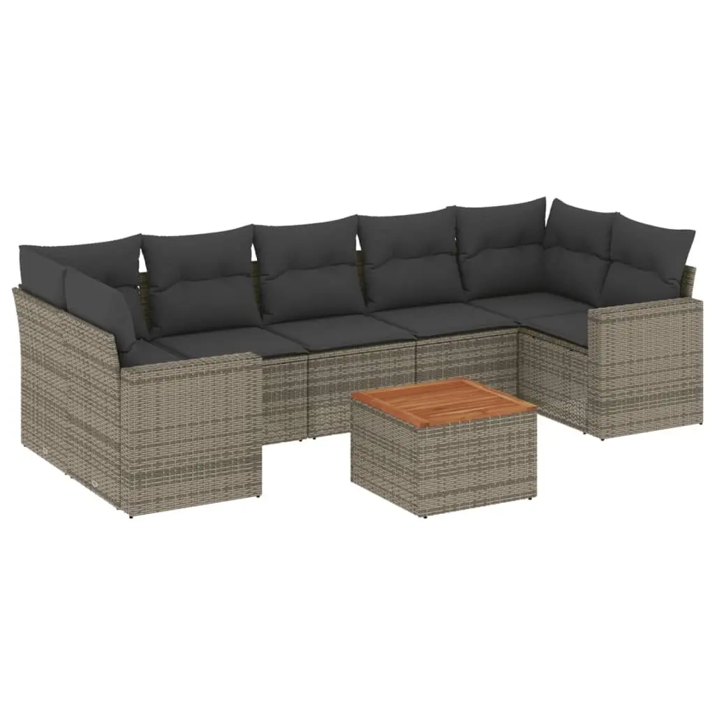 8 Piece Garden Sofa Set for Relaxing Outdoors