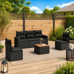 Practical 6 Piece Garden Sofa Set for Any Outdoor Area