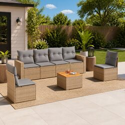 Practical 7-Piece Garden Sofa Set for Your Outdoor Living Area