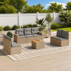 Versatile 8-Piece Sofa Set for Any Outdoor Space