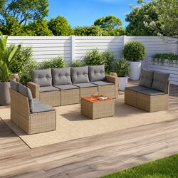 Practical 9-Piece Sofa Set for Any Outdoor Space