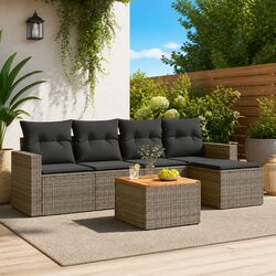6-Piece Garden Sofa Set for Outdoor Use