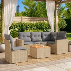 Practical 6 Piece Garden Sofa Set for Everyday Use