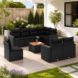 Perfect for Your Patio: 9 Piece Garden Sofa Set