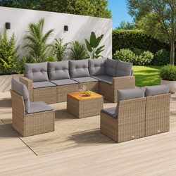 Practical 9-Piece Garden Sofa Set for Outdoor Use